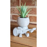 Harry Plant "Johnnyplant" Lustiger Blumentopf Mit Gitarre - Made in Germany von 3DPiratDE