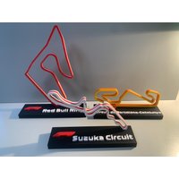 F1 2025 Rennstrecken Modell I Rennstrecke Regal Art 3D Layout von 3DPolyPrintSolution