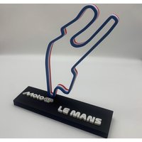 Motogp Le Mans Rennstrecken Modell I Rennstrecke Regal Art 3D Layout von 3DPolyPrintSolution