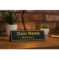 Personalisiertes Namensschild Mit Wunschtext - Individuelle Schreibtisch-Deko Büro Geschenk Gravur Look Personalisiertes Namensschild Mit Wunschtext - Individuelle Schreibtisch-Deko Büro Geschenk Gravur Look von 3DPrintablesDX