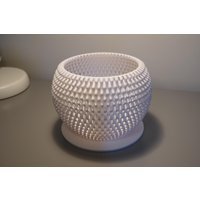 Orchid Pots Kugel Zick-Zack Stroh, 3D Gedruckter Pla Biobasierter Kunststoff von 3DPrintedFarm