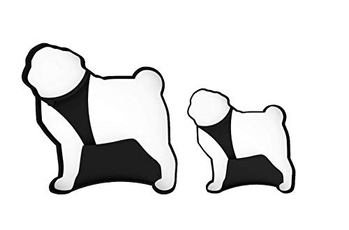 3DREAMS Ausstecher Set Mops │Pug Cookie-Cutter │ Hunde Ausstechform aus Bio-Kunststoff │ lebensmittelecht │Keksausstecher Made in Germany von 3DREAMS