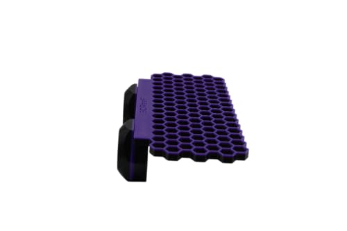 3DReeF Magnetisches Frag-Rack, riffsichere Materialien, für Glas bis zu 16 mm Dicke (Schwarz/Lila, 40 cm) von 3DReeF