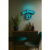 Jack Daniel's Old No. 7 - Rgb-Led-Leuchtschild | Bar & Mann Höhle Dekor von 3DSkyLinePrint