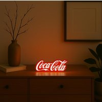 Logo-Led Mit Stift Coca-Cola - Kultowa Dekoracja Neoowa von 3DSkyLinePrint