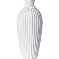 Dekovase Saskia Xl 38cm/Wasserdicht Blumenvase Trockenblumen Vase Pampasgras Bodenvase Schwarz Weiß von 3DVaseDE