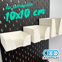 Zettelbox 10x10cm Für Ikea Skadis, Notizzettelbox von 3DVersum