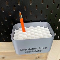 xl Box Organizer Honeycomb Für Ikea Skadis von 3DVersum