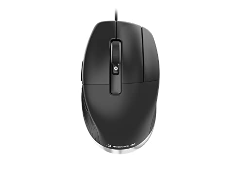3Dconnexion CadMouse Pro (Ergonomische Maus, optisch, USB, Rechtshänder), Mattschwarz von 3Dconnexion