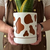 3D-Gedruckter Kuhabdruck-Topf Xl-Blumentopf Mit Drainage 3D-Gedruckter Kuhabdruck-Topf Xl-Blumentopf Mit Drainage von 3DeZarnStore