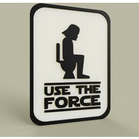 "Lustiges Toilettenschild Geschäft Badezimmer "Ute Die Macht"." von 3DfyNet