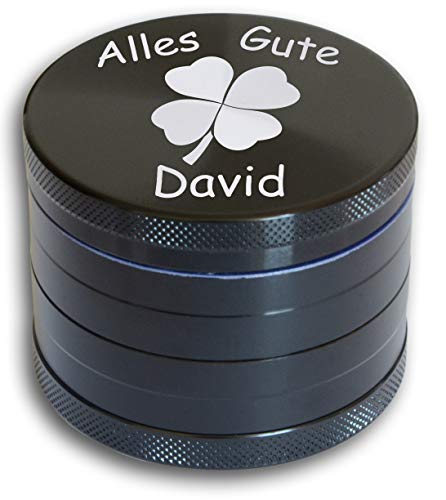 3Dglas Grinder Crusher mit Gravur für Tabak, Kräuter, Gewürze, Kaffee | graviertes persönliches Geschenk von 3Dglas