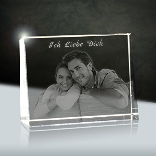 Foto im Glas innen (2D)| Größe: 105x80mm (medium) | Form: Fotoframe (Flach selbststehend) von 3Dglas