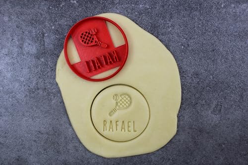 3DKOUPE - Ausstecher rund mit Text, Motiv und Schriftart wählbar - Thema Sport von 3Dkoupe