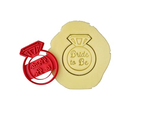 3DKOUPE - Ausstechform Ring – "Bride to Be" – Farbe wählbar von 3Dkoupe