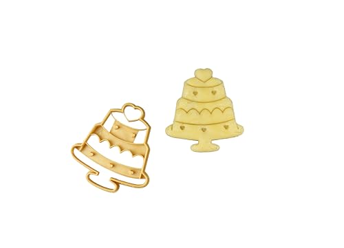 3DKOUPE - Ausstechform für Hochzeitstorten – Thema Hochzeit – Farbe wählbar von 3Dkoupe