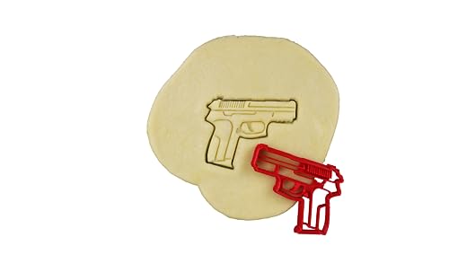 3DKOUPE - Ausstechform Pistole – Thema Polizei – Farbe wählbar von 3Dkoupe