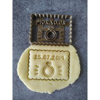 Ring-Ausstechform - Petit Beurre Personalisierbar Mit Datum | Entworfen Und Hergestellt in Frankreich von 3Dkoupe