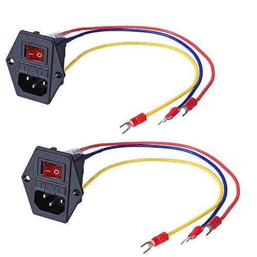 3Dman 15A 250V Rocker Switch On/Off Power Socket Inlet Module Plug 10A Fuse Switch with 18 AWG Wiring 3 Pin - 2pcs 3Dman 15A 250V Rocker Switch On/Off Power Socket Inlet Module Plug 10A Fuse Switch with 18 AWG Wiring 3 Pin - 2pcs von 3Dman