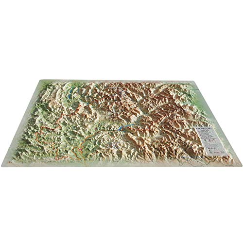 CARTE EN RELIEF DES HAUTES ALPES von 3DMAP