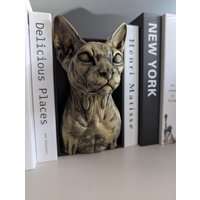 Sphinx Katzenecke 3D Gedrucktes Katzen Bücherregal Diorama von 3DnooksANDdesigns