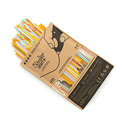 3Doodler Start Eco Plastic - Fire and Ice Mixed Bag 250 Plastique compostable Orange, Turquoise, Blanc, Jaune 1 g von 3Doodler
