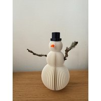 Schneemann Aus Dem 3D-Drucker - Dekoration Mit Persönlicher Note von 3Druckschmiede