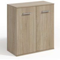 Komodenschrank, Farbe: Sonoma Eiche, a: 75 x 85 x 33 cm, Schubladenkommode, Kommode mit Schubladen, Schlafzimmer Kommode, Kommode Flur, Highboard, von 3E 3XE LIVING.COM