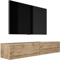 3e 3xe Living.com - Hängendes TV-Schrank - Modernes Design mit Push-to-Open-Funktion. a: b: 170 cm, h: 34 cm, t: 32 cm. tv Lowboard, tv Board, tv von 3E 3XE LIVING.COM