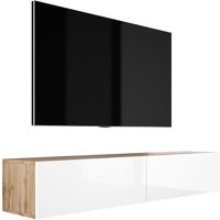 3e 3xe Living.com - Hängendes TV-Schrank - Modernes Design mit Push-to-Open-Funktion. a: b: 170 cm, h: 34 cm, t: 32 cm. tv Lowboard, tv Board, tv von 3E 3XE LIVING.COM