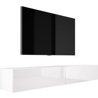 3e 3xe Living.com - Hängendes TV-Schrank - Modernes Design mit Push-to-Open-Funktion. a: b: 2 x 100 cm, h: 34 cm, t: 32 cm. tv Lowboard, tv Board, tv von 3E 3XE LIVING.COM