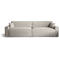 Schlafsofa Alvito 2X bis, Farbe: Elfenbein. Material: Bouclé. a: b: 312 cm, h: 85 cm, l: 94 cm, , Sofa mit Bettkasten und Schlaffunktion, Bettsofa, von 3E 3XE LIVING.COM