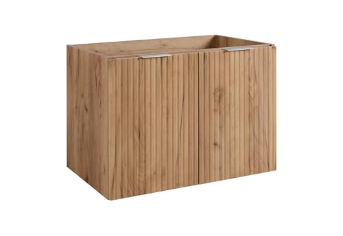 3E 3xE living.com Badezimmerschrank, Eiche Craft + silberner Griff, 80 x 57 x 46 cm 3E 3xE living.com Badezimmerschrank, Eiche Craft + silberner Griff, 80 x 57 x 46 cm von 3E 3xE living.com