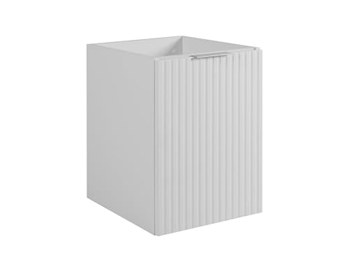 3E 3xE living.com Badezimmerschrank, Weiß + silberner Griff, 40 x 57 x 46 cm 3E 3xE living.com Badezimmerschrank, Weiß + silberner Griff, 40 x 57 x 46 cm von 3E 3xE living.com