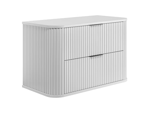 3E 3xE living.com Badezimmerschrank, Weiß mit schwarzer Griff, 80,4 x 51,7 x 41,5 cm 3E 3xE living.com Badezimmerschrank, Weiß mit schwarzer Griff, 80,4 x 51,7 x 41,5 cm von 3E 3xE living.com