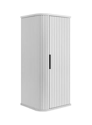 3E 3xE living.com Badezimmerschrank, weiß, schwarzer Griff, 79 x 35,5 x 31,5 cm 3E 3xE living.com Badezimmerschrank, weiß, schwarzer Griff, 79 x 35,5 x 31,5 cm von 3E 3xE living.com