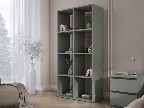 3E 3xE living.com Bücherregal mit 8 Fächern – Grüne Aloe – 147 × 74 × 30 cm, vertikale oder horizontal 3E 3xE living.com Bücherregal mit 8 Fächern – Grüne Aloe – 147 × 74 × 30 cm, vertikale oder horizontal von 3E 3xE living.com