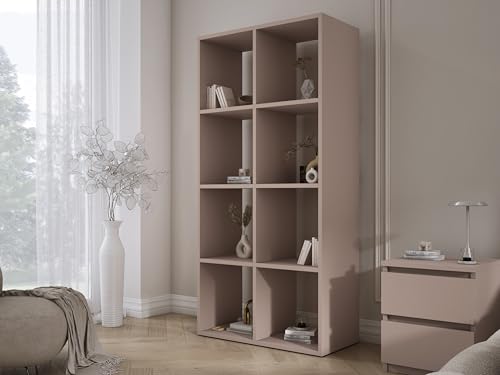 3E 3xE living.com Bücherregal mit 8 Fächern – Karamellbraun – 147 × 74 × 30 cm, vertikale oder horizontal 3E 3xE living.com Bücherregal mit 8 Fächern – Karamellbraun – 147 × 74 × 30 cm, vertikale oder horizontal von 3E 3xE living.com