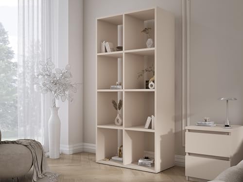 3E 3xE living.com Bücherregal mit 8 Fächern – Kaschmir – 147 × 74 × 30 cm, vertikale oder horizontal 3E 3xE living.com Bücherregal mit 8 Fächern – Kaschmir – 147 × 74 × 30 cm, vertikale oder horizontal von 3E 3xE living.com