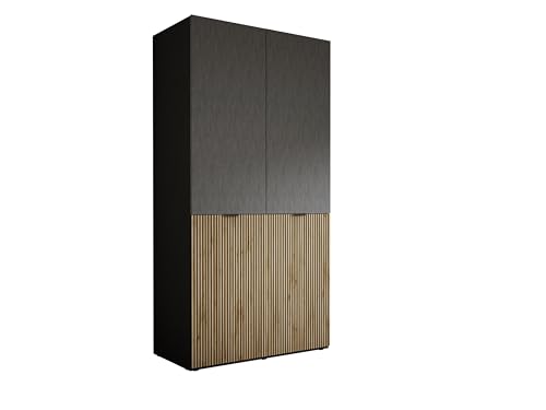 3E 3xE living.com Kleiderschrank, Graphitschwarz/Wotan-Eiche, 100 x 200 x 51 cm 3E 3xE living.com Kleiderschrank, Graphitschwarz/Wotan-Eiche, 100 x 200 x 51 cm von 3E 3xE living.com