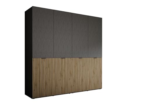 3E 3xE living.com Kleiderschrank, Graphitschwarz/Wotan-Eiche, 2 x 100 x 200 x 51 cm 3E 3xE living.com Kleiderschrank, Graphitschwarz/Wotan-Eiche, 2 x 100 x 200 x 51 cm von 3E 3xE living.com