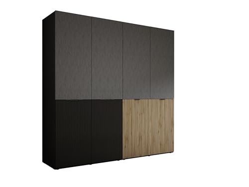 3E 3xE living.com Kleiderschrank, Graphitschwarz/Wotan-Eiche, 2 x 100 x 200 x 51 cm 3E 3xE living.com Kleiderschrank, Graphitschwarz/Wotan-Eiche, 2 x 100 x 200 x 51 cm von 3E 3xE living.com