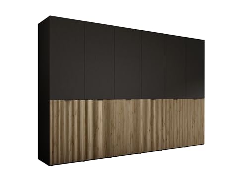 3E 3xE living.com Kleiderschrank, Graphitschwarz/Wotan-Eiche, 3 x 100 x 200 x 51 cm 3E 3xE living.com Kleiderschrank, Graphitschwarz/Wotan-Eiche, 3 x 100 x 200 x 51 cm von 3E 3xE living.com