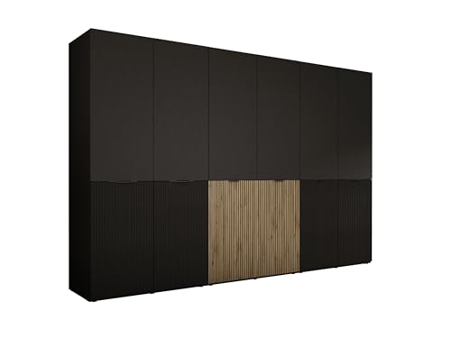 3E 3xE living.com Kleiderschrank, Graphitschwarz/Wotan-Eiche, 3 x 100 x 200 x 51 cm 3E 3xE living.com Kleiderschrank, Graphitschwarz/Wotan-Eiche, 3 x 100 x 200 x 51 cm von 3E 3xE living.com
