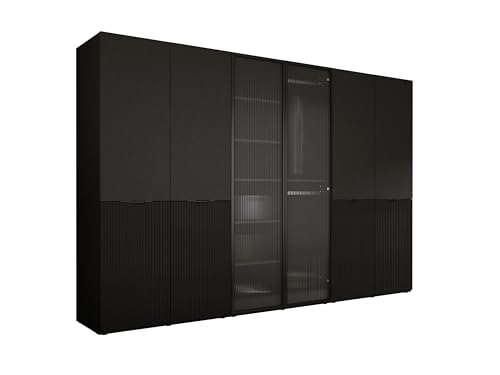 3E 3xE living.com Kleiderschrank, Graphitschwarz/klares Glas, 3 x 100 x 200 x 51 cm 3E 3xE living.com Kleiderschrank, Graphitschwarz/klares Glas, 3 x 100 x 200 x 51 cm von 3E 3xE living.com
