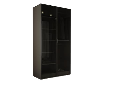 3E 3xE living.com Kleiderschrank, Platingrau, 100 x 200 x 51 cm von 3E 3xE living.com