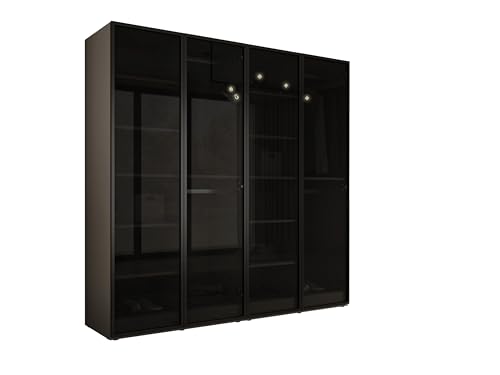 3E 3xE living.com Kleiderschrank, Platingrau, 2 x 100 x 200 x 51 cm von 3E 3xE living.com