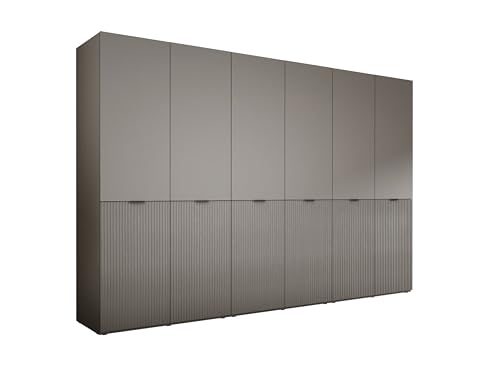 3E 3xE living.com Kleiderschrank, Platingrau, 3 x 100 x 200 x 51 cm von 3E 3xE living.com
