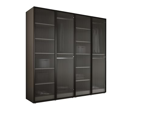 3E 3xE living.com Kleiderschrank, Platingrau/klares Glas, 2 x 100 x 200 x 51 cm 3E 3xE living.com Kleiderschrank, Platingrau/klares Glas, 2 x 100 x 200 x 51 cm von 3E 3xE living.com