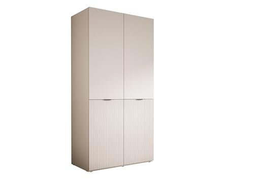 3E 3xE living.com Kleiderschrank, Sandbeige, 100 x 200 x 51 cm von 3E 3xE living.com